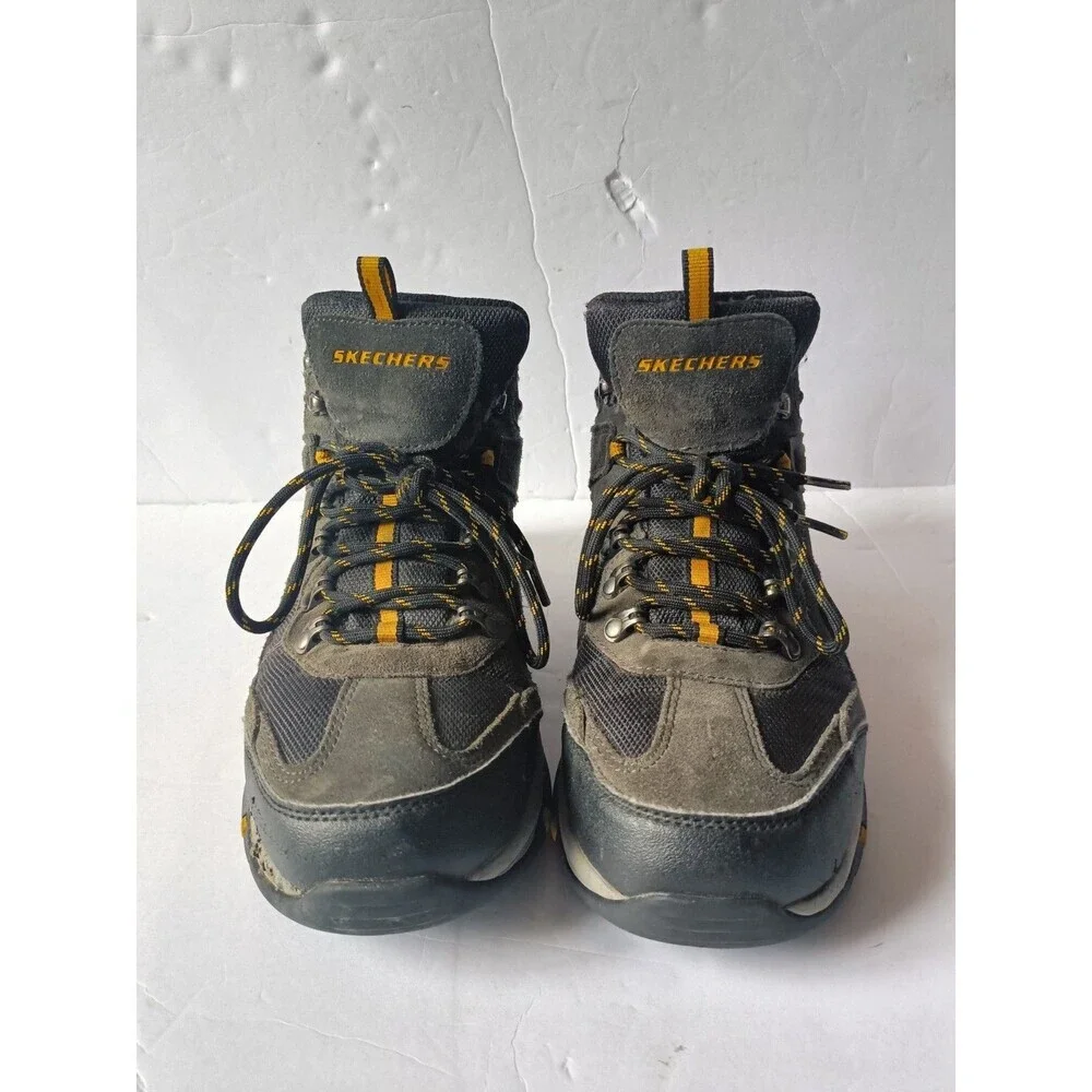 Skechers Trego Pacifico Hiking Boots Men's Size 8 Gray Relaxed Fit 65672